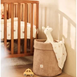 Panier de rangement Cloudy Rib - 30x35cm - Milky Coffee
