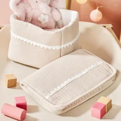 Panier de rangement - Fanfan - Sable - 20x20 cm