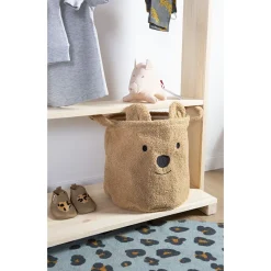 Panier de rangement Teddy 30 x 30 x 30cm - Beige