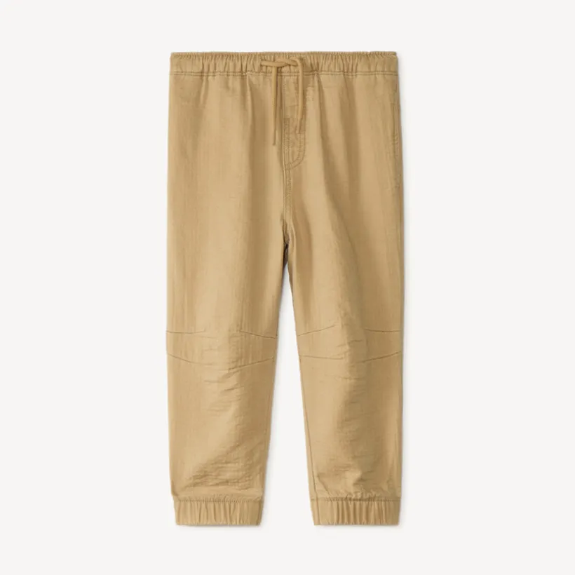 Pantalon bébé garçon coupe jogger uni