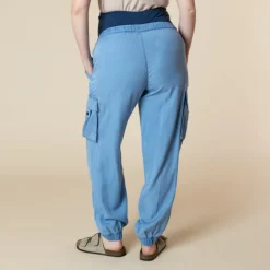 Pantalon cargo de grossesse avec bandeau haut