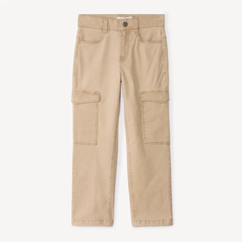 Pantalon cargo en toile unie pour garçon