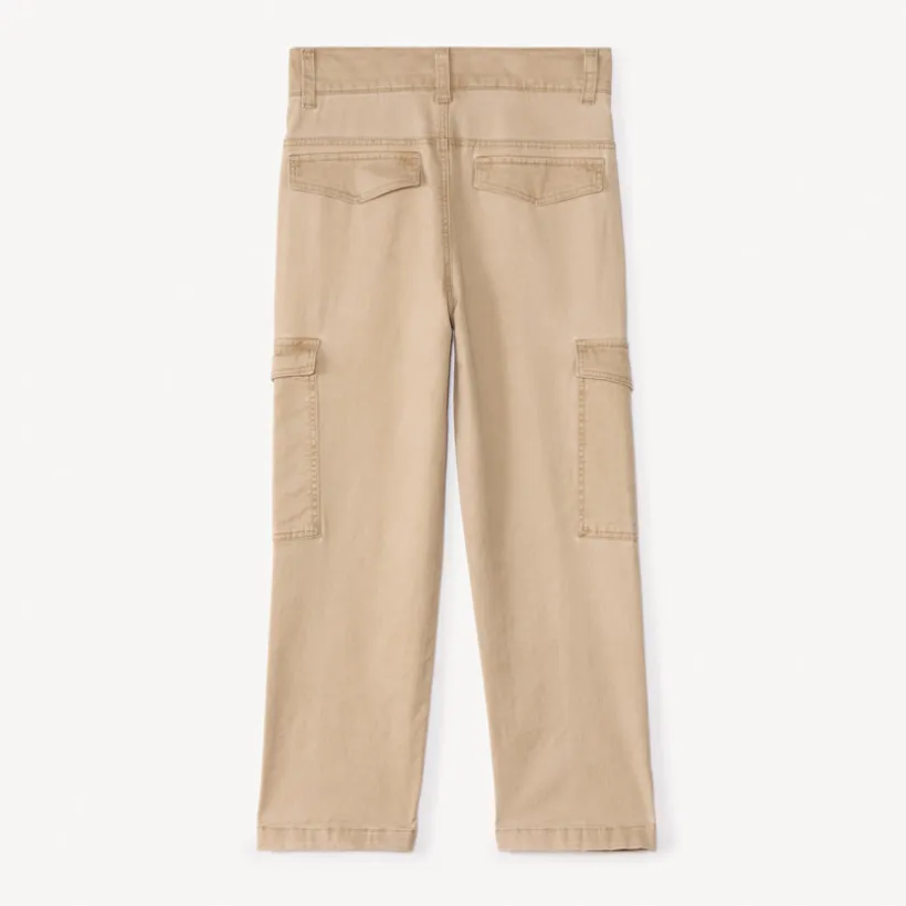 Pantalon cargo en toile unie pour garçon