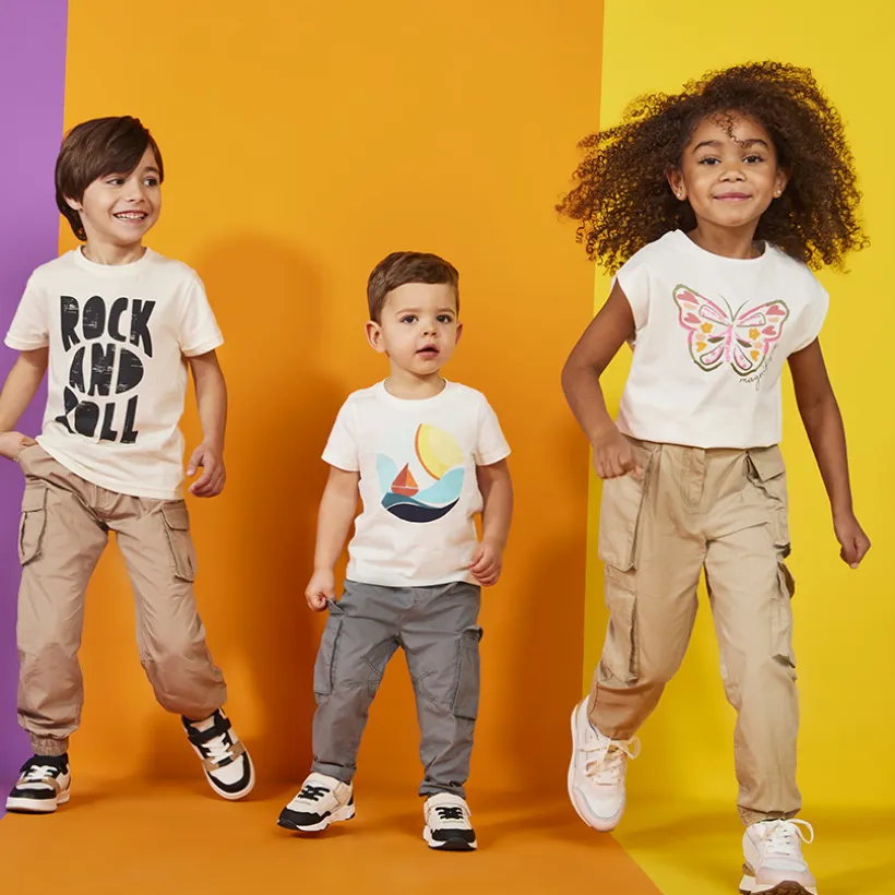Pantalon cargo style parachute à poches pour garçon