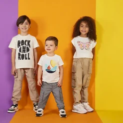 Pantalon cargo style parachute à poches pour garçon