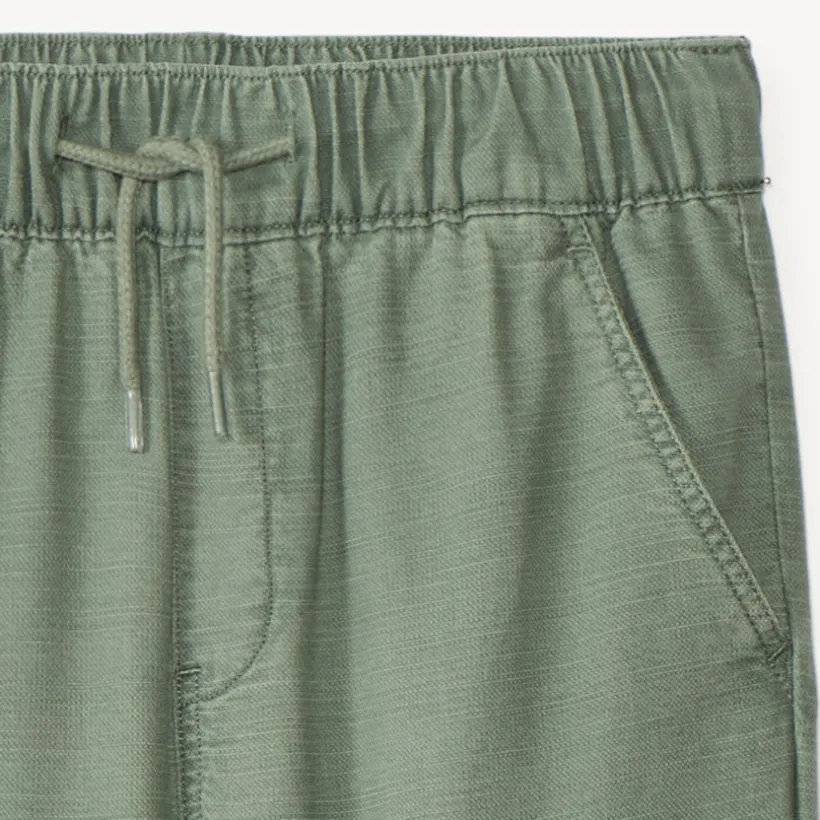 Pantalon cargo uni en toile pour garçon
