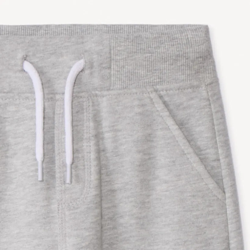 Pantalon de jogging en molleton uni gris pour garçon