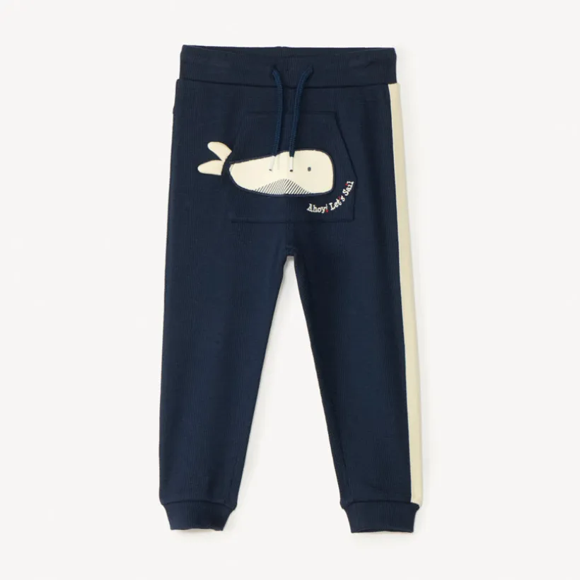 Pantalon de jogging print baleine pour bébé garçon