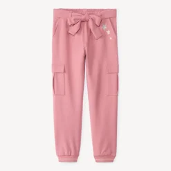 Pantalon de jogging style cargo avec ceinture pour fille