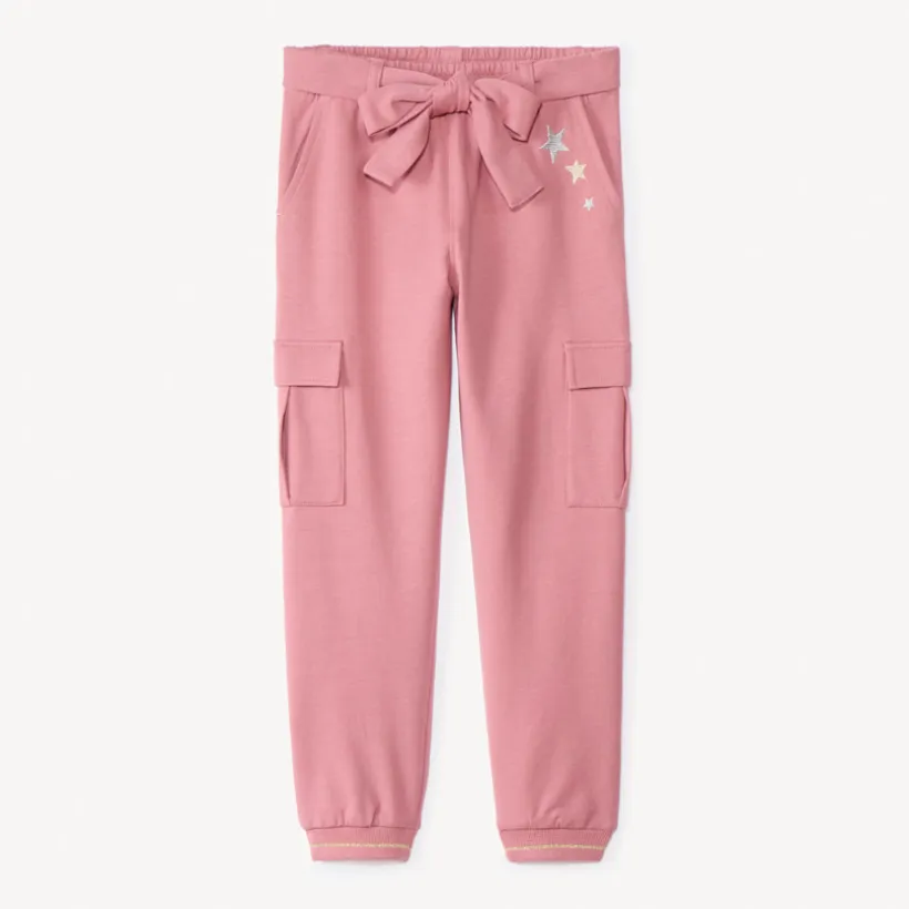 Pantalon de jogging style cargo avec ceinture pour fille