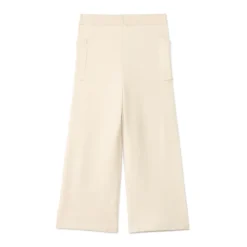 Pantalon de jogging tricot uni avec finition sans couture pour fille