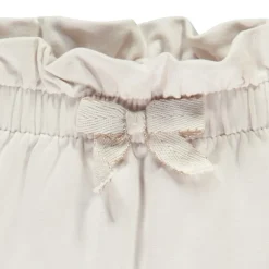 Pantalon de jogging uni avec nœud fantaisie pour bébé fille