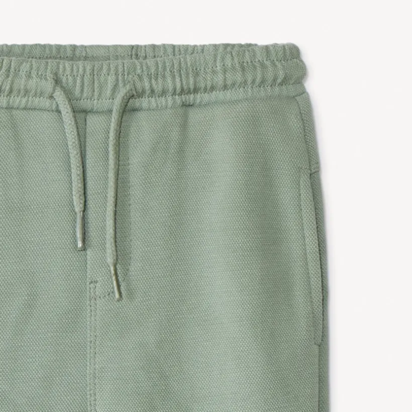 Pantalon de jogging uni en maille piquée pour bébé garçon