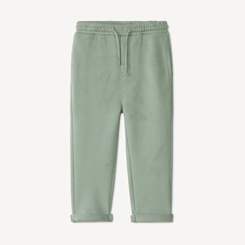 Pantalon de jogging uni en maille piquée pour bébé garçon