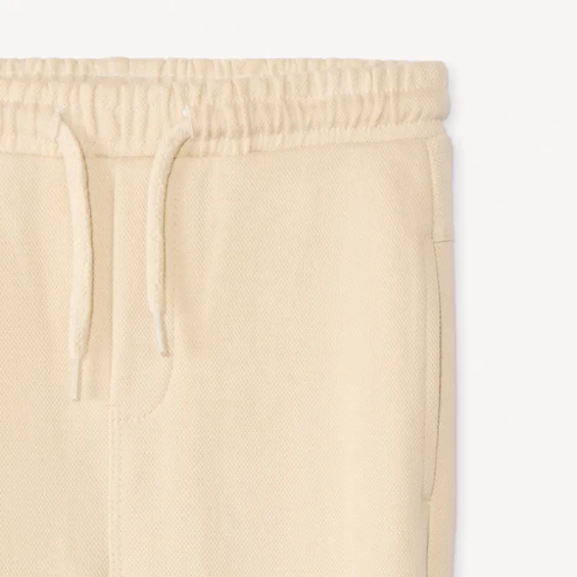 Pantalon de jogging uni en maille piquée pour bébé garçon
