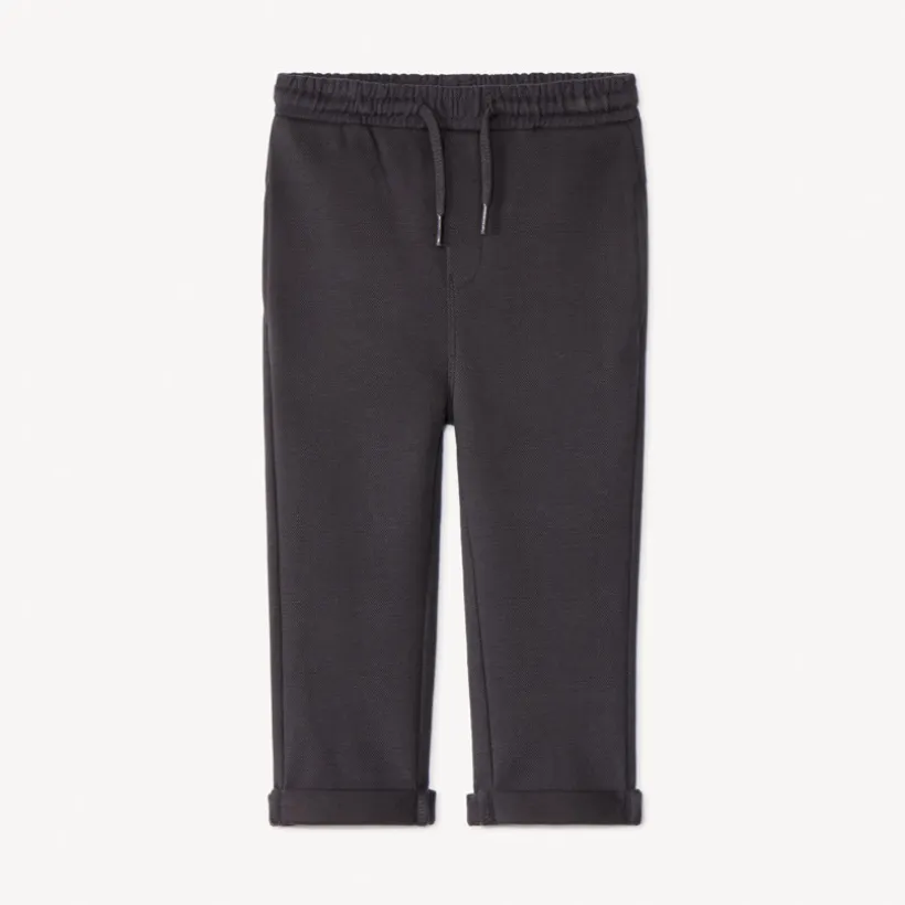 Pantalon de jogging uni en maille piquée pour bébé garçon