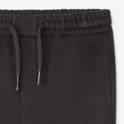 Pantalon de jogging uni en maille piquée pour bébé garçon