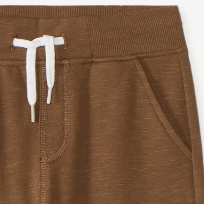 Pantalon de jogging uni en molleton pour garçon