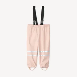 Pantalon de pluie waterproof à bretelles pour bébé fille