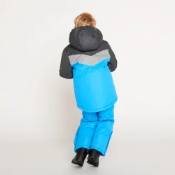 Pantalon de ski à bretelles amovibles fantaisies pour garçon