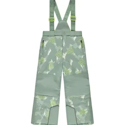 Pantalon de ski imprimé à bretelles amovibles pour garçon