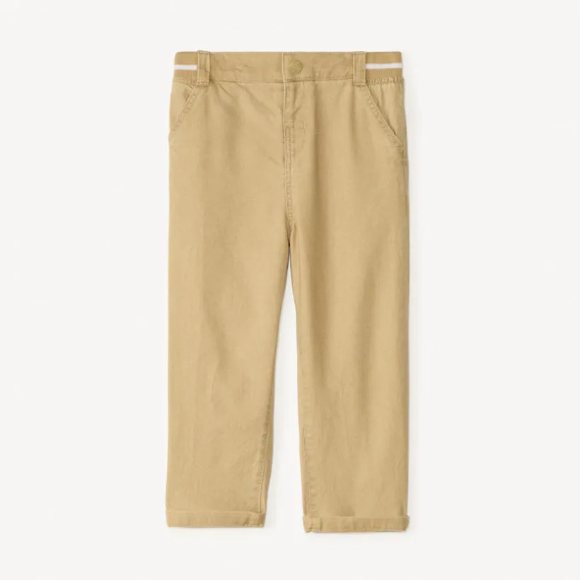 Pantalon droit avec taille élastique pour bébé garçon