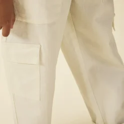 Pantalon droit cargo à poches pour fille