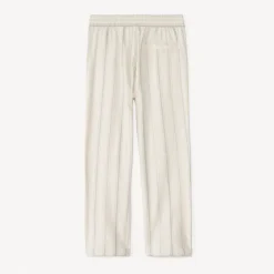 Pantalon droit en toile rayée pour garçon