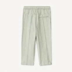 Pantalon droit en toile à rayures verticales pour bébé garçon