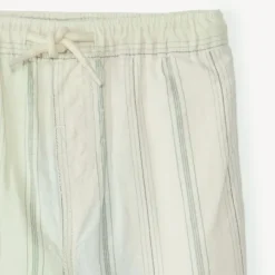 Pantalon droit en toile à rayures verticales pour bébé garçon