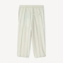 Pantalon droit en toile à rayures verticales pour bébé garçon
