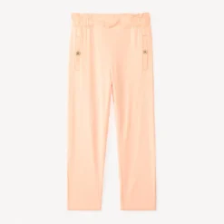 Pantalon droit en toile uni pour fille