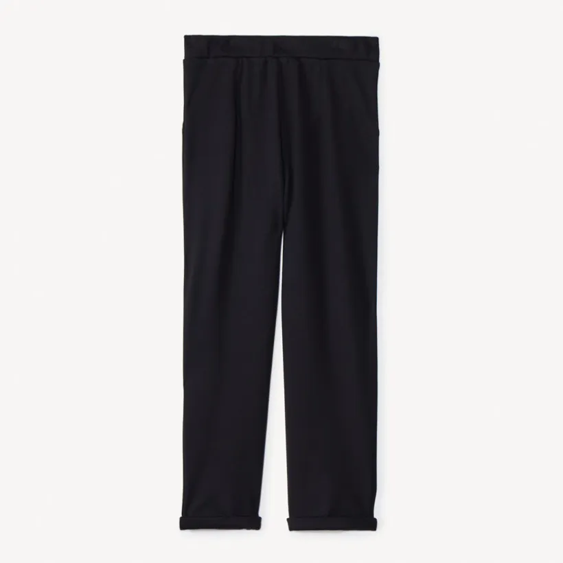 Pantalon effet pont en milano doublé pour fille