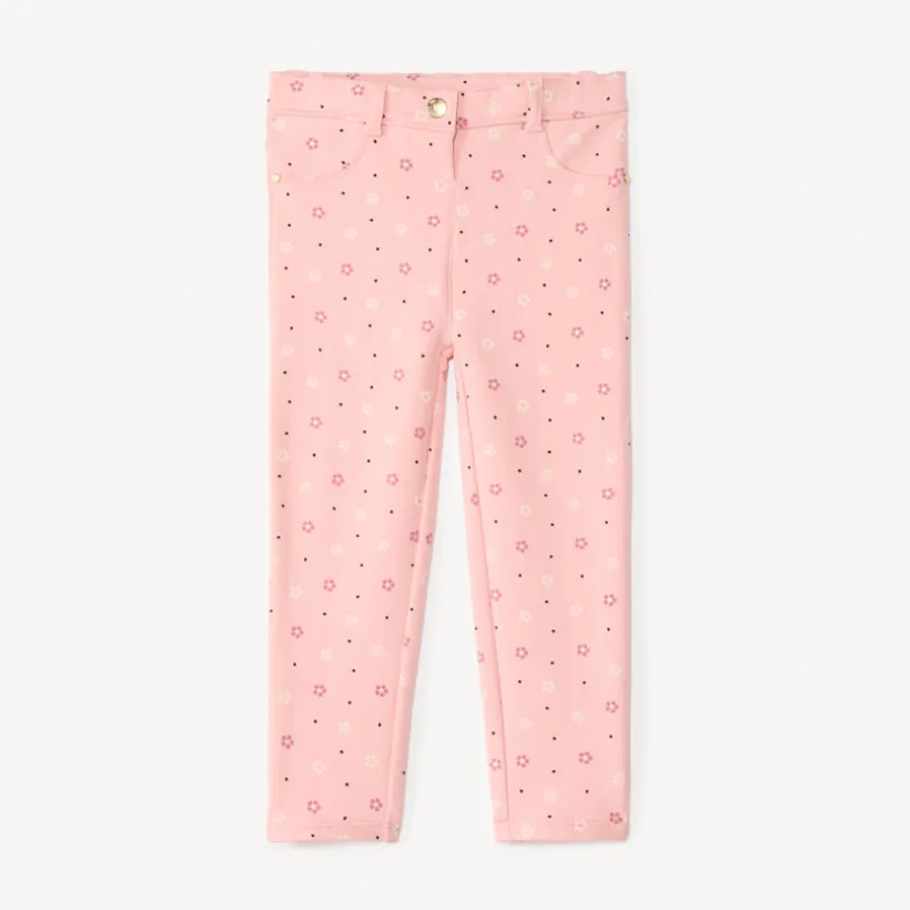 Pantalon en molleton imprimé pour bébé fille