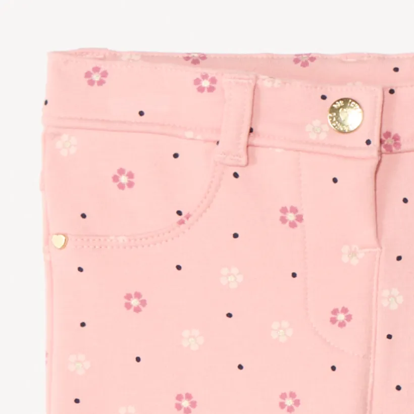 Pantalon en molleton imprimé pour bébé fille