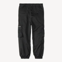 Pantalon en serge style cargo uni doublé pour garçon