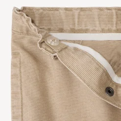 Pantalon en toile armurée unie pour bébé garçon