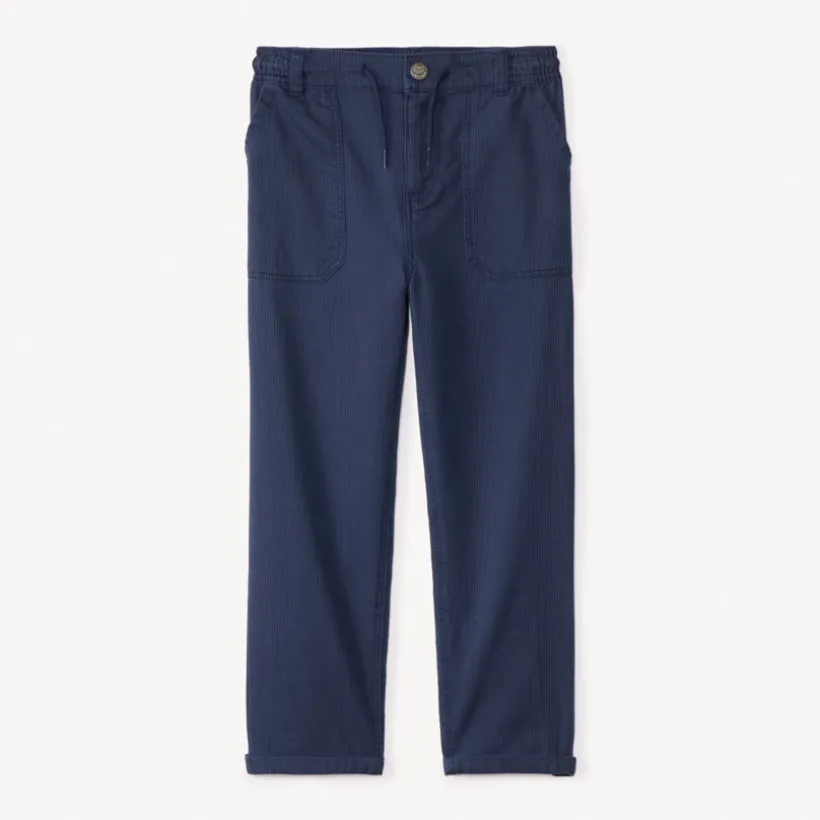 Pantalon en toile côtelé uni pour garçon