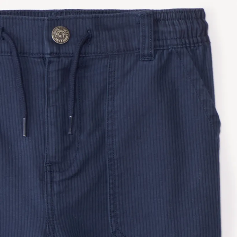Pantalon en toile côtelé uni pour garçon