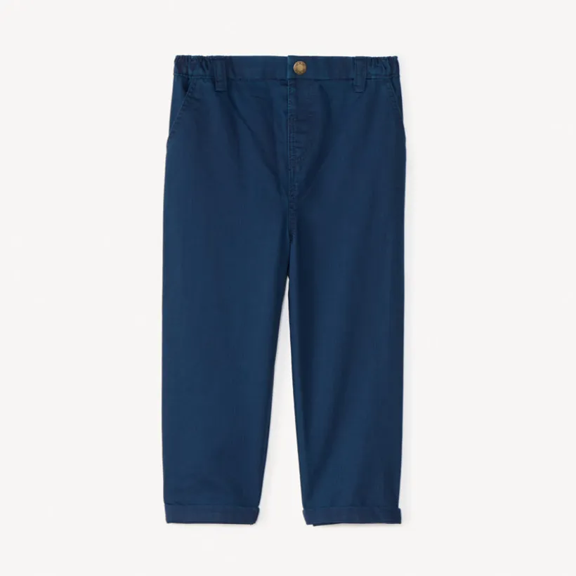 Pantalon en toile taille élastique pour bébé garçon