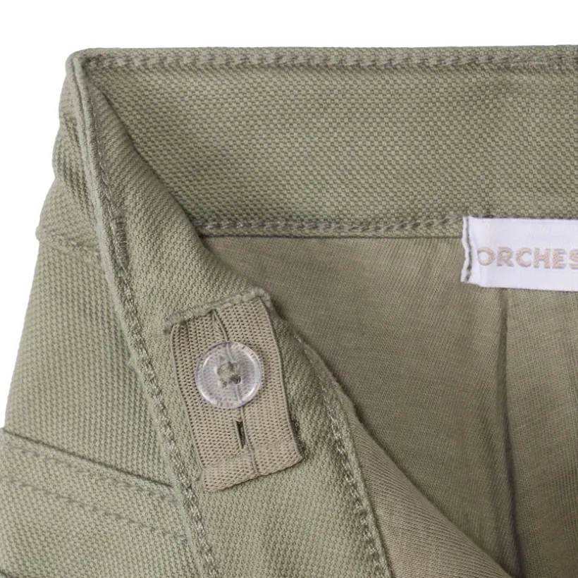 Pantalon en toile unie doublée pour garçon