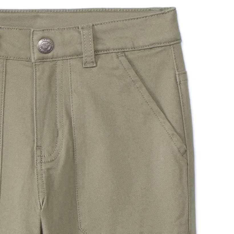 Pantalon en toile unie doublée pour garçon