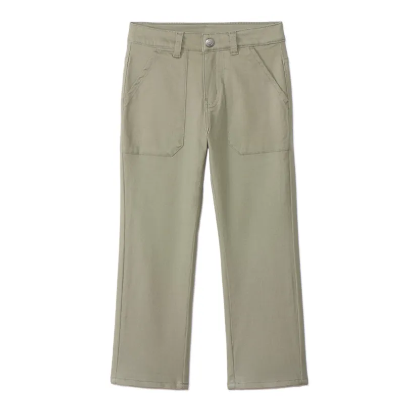 Pantalon en toile unie doublée pour garçon