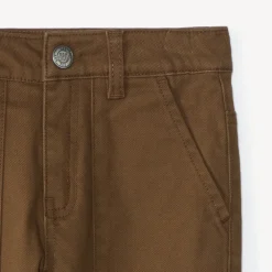 Pantalon en toile unie doublée pour garçon
