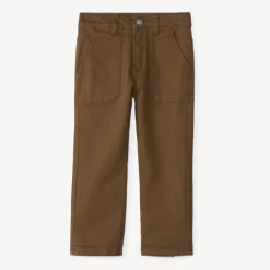 Pantalon en toile unie doublée pour garçon