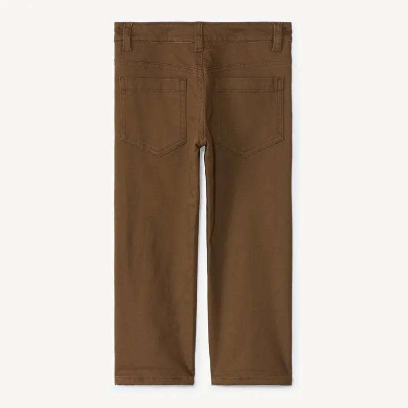 Pantalon en toile unie doublée pour garçon