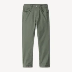 Pantalon en twill uni effet froissé pour garçon