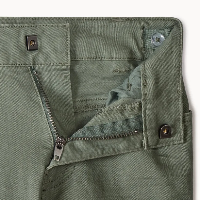 Pantalon en twill uni effet froissé pour garçon