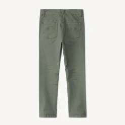 Pantalon en twill uni effet froissé pour garçon