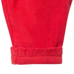 Pantalon en velours doublé jersey à boutons